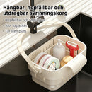 Upphängbar, hopfällbar teleskopisk avloppskorg