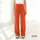 Casual byxor med hög midja stretch för kvinnor