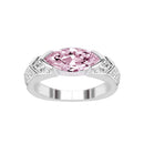 Magnetiserad moissanit diamantring