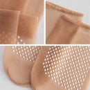 Osynliga halkfria strumpor i kristallint siden för kvinnor