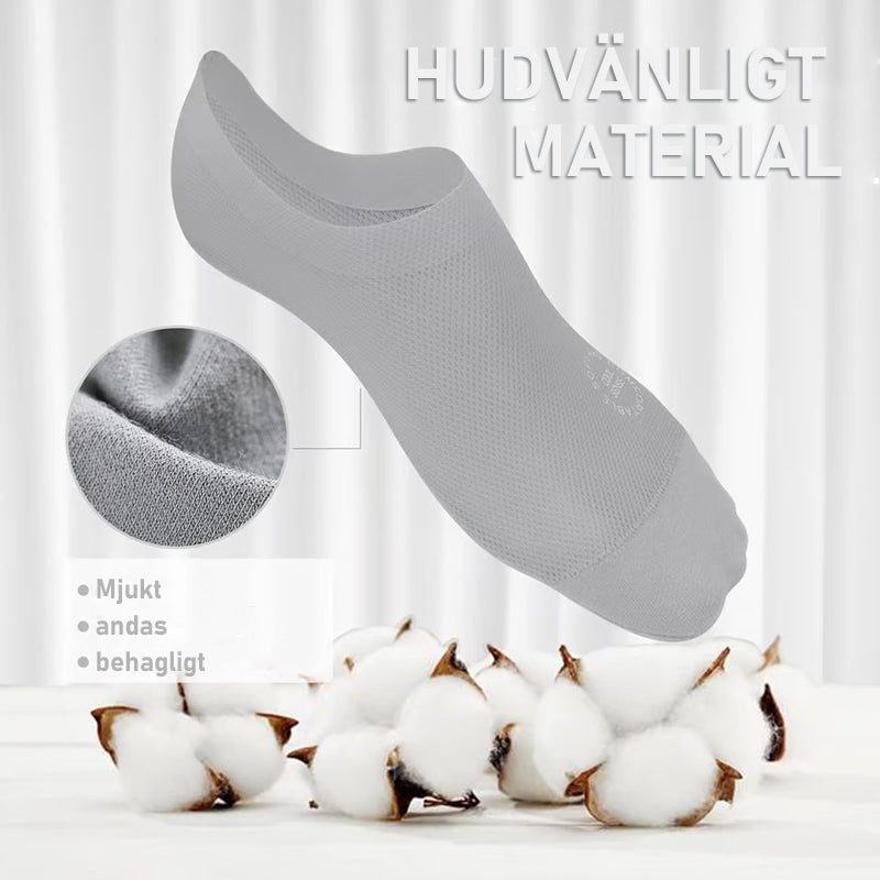 Ultratunnt foder halkfria osynliga strumpor