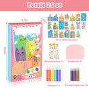 Creative Rainbow Scratch Art vykortsset för barn