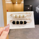 Brosch med pärlor dekorativ klädnypa