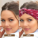 Mönstrat yoga-huvudband med kors