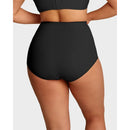 Plus size-trosor med hög midja och korsade former