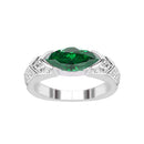 Magnetiserad moissanit diamantring