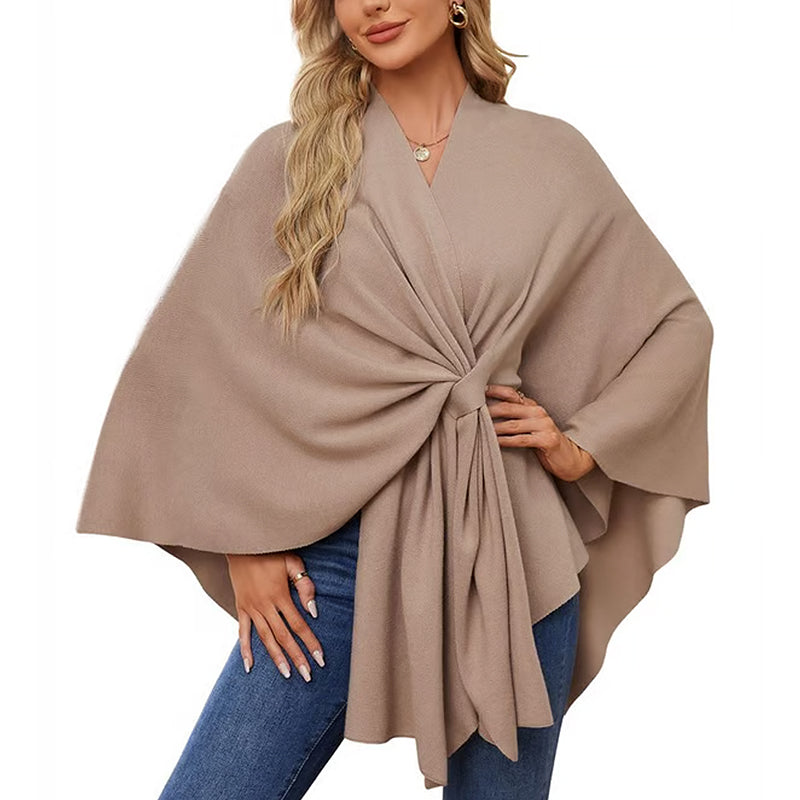 🔥Elegant sjal med mjuk öppen poncho framtill