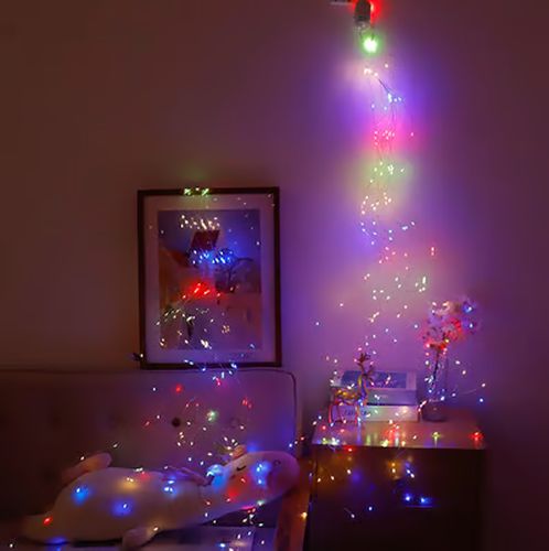 🎁Jul 🌲8 lägen 100-600 LED Firefly Twinkle String Lights