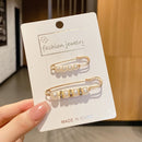 Brosch med pärlor dekorativ klädnypa