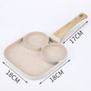 Fyra håls äggpanna, frukostomelett hushållsstekpanna non-stick panna