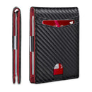 Stöldskyddad Swipe-korthållare i äkta läder