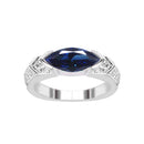 Magnetiserad moissanit diamantring