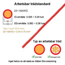 Plug-in-kontakt med dubbla ledningar och låsspänne