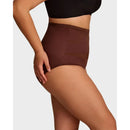 Plus size-trosor med hög midja och korsade former