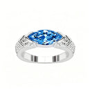 Magnetiserad moissanit diamantring