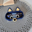 Virkad björnglasögonhållare, morsdagspresent, dekorativt glasögonställ