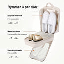 Dubbelskiktad reseskoväska, vikbar vattentät skoväska, organisatör, dagliga nödvändigheter