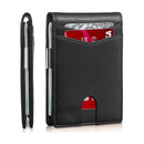 Stöldskyddad Swipe-korthållare i äkta läder