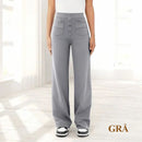 Casual byxor med hög midja stretch för kvinnor