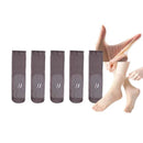 Osynliga halkfria strumpor i kristallint siden för kvinnor