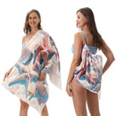 2 i 1 vikbar badlakan med tryckt badhandduk