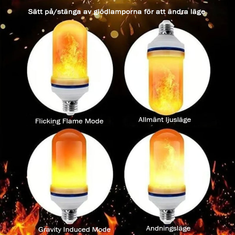 🔥LED Flame-glödlampa med gravitationsavkännande effekt