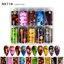 Reflekterande mosaik Nail Art Transfer Folie