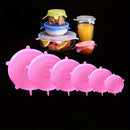 Silikonöverdrag Stretchlock Återanvändbara Lufttäta Matomslag