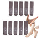 Osynliga halkfria strumpor i kristallint siden för kvinnor