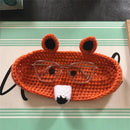 Virkad björnglasögonhållare, morsdagspresent, dekorativt glasögonställ