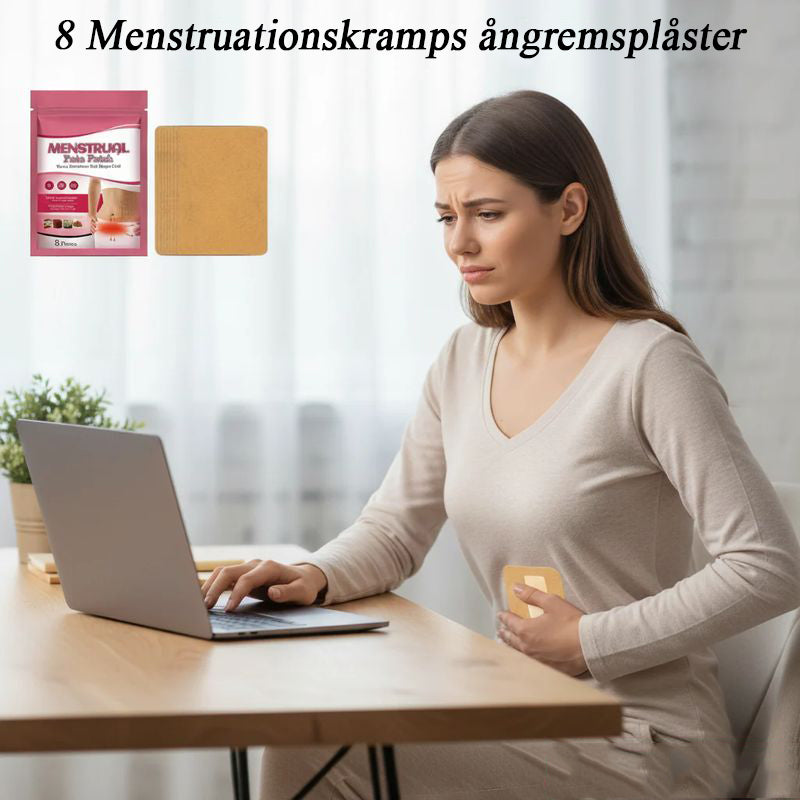 Plåster för att lindra kramper relaterade till mensvärk, 8 stycken