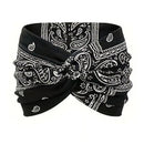 Mönstrat yoga-huvudband med kors