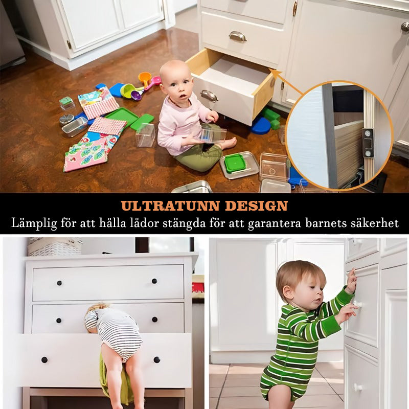Ultratunna osynliga magnetiska dörrstopp