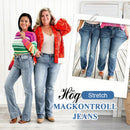 👖Jeans med hög stretch och magkontroll