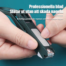 Stänksäker nagelklippare med förstoringsglas