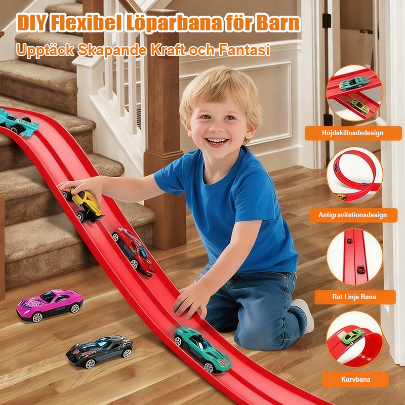 Gör-det-själv Flexibel Racerbanaleksak Set
