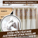 Justerbart stolpstöd utan spik