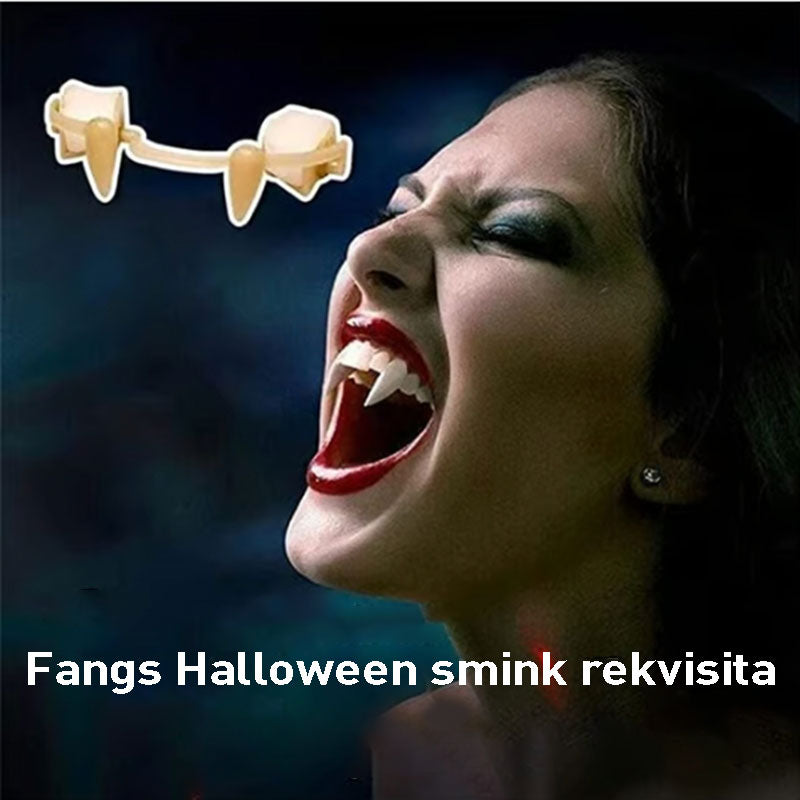 (Halloween Early) Infällbara Halloween Vampyr huggtänder