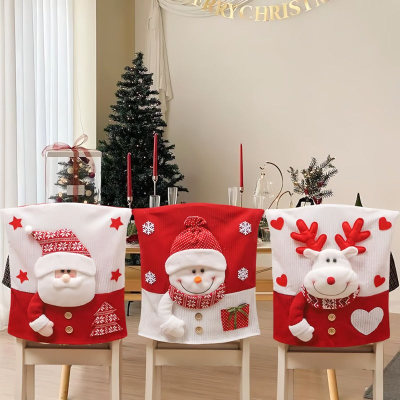 💥Söt jultema-stolsöverdrag🎄