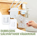 Dubbelsidiga självhäftande väggkrokar