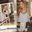 Ärmlös sommarklänning för kvinnor (med shorts)