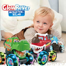 Press & Go dinosaurielastbilsleksak med rörelseaktiverat ljus