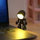 Companion-bordslampa – söt, ensam robotdesign (tecknad stil)