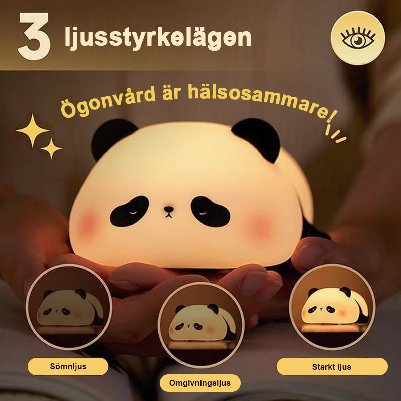 Söta panda nattlampor, sovrumsdekoration
