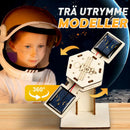 🚀 DIY Solar Powered Trä Satellit Model Science Kit🌍