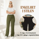 Casual byxor med hög midja stretch för kvinnor