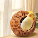 Robust och andningsbart fågelbo i rotting