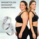 Magnetiserad moissanit diamantring