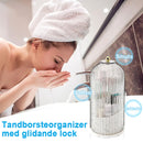 ✨Tandborstehållare med skjutbart lock