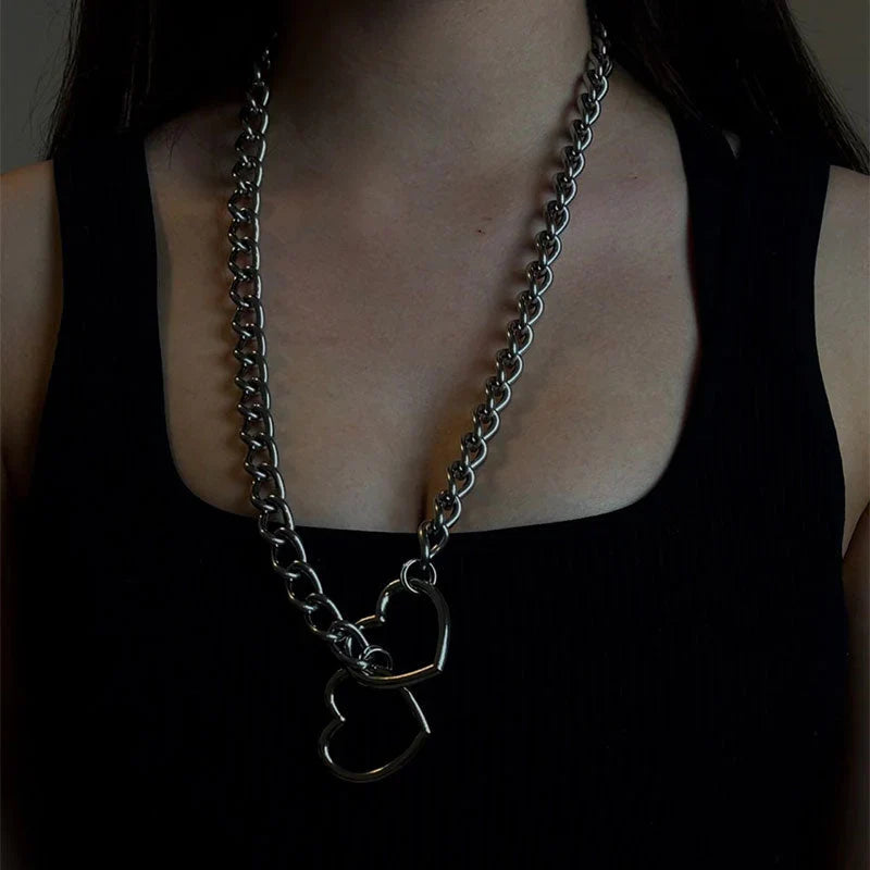 Punk Gothic Heart Halsband
